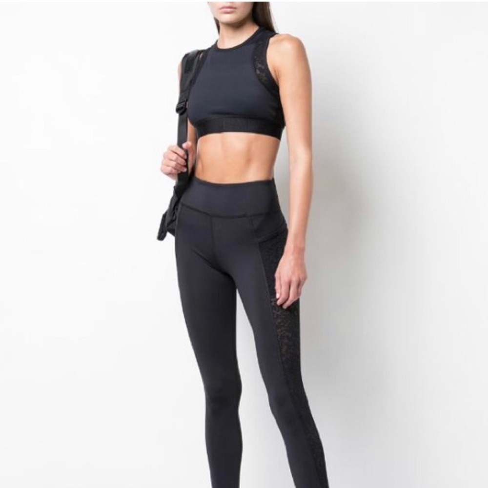 Alala Floral Lace Sports Bra